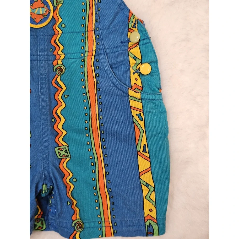 Rainbow Tag Gymboree Infant Size Fish Geometric Overalls